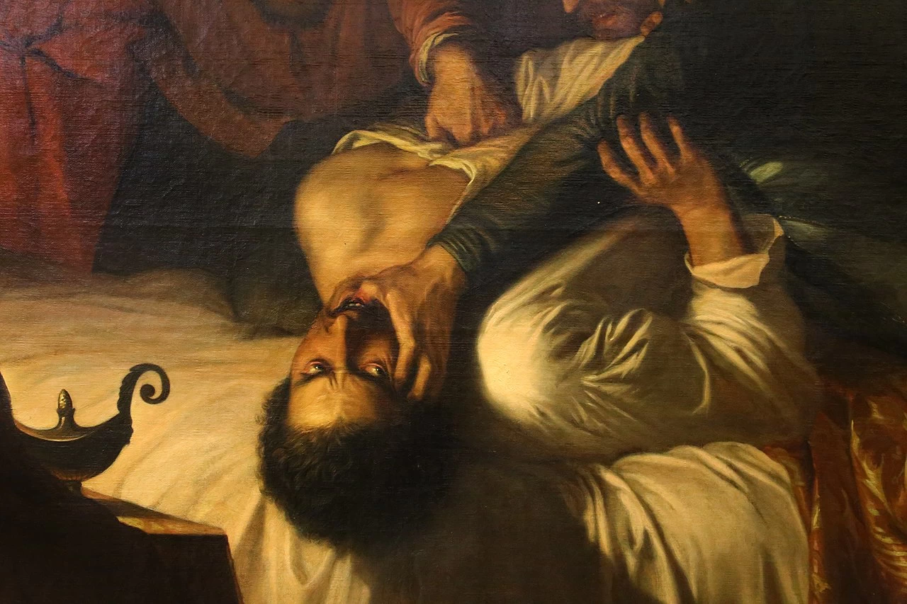 Morte del duca Alessandro de' Medici, 1840 - Museo Civico, Pistoia, dettaglio
